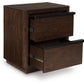 Dilenno - Dark Brown - Two Drawer Night Stand - Forward Furniture