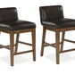 Cabalynn - Upholstered Barstool (Set of 2) - Two-tone Brown