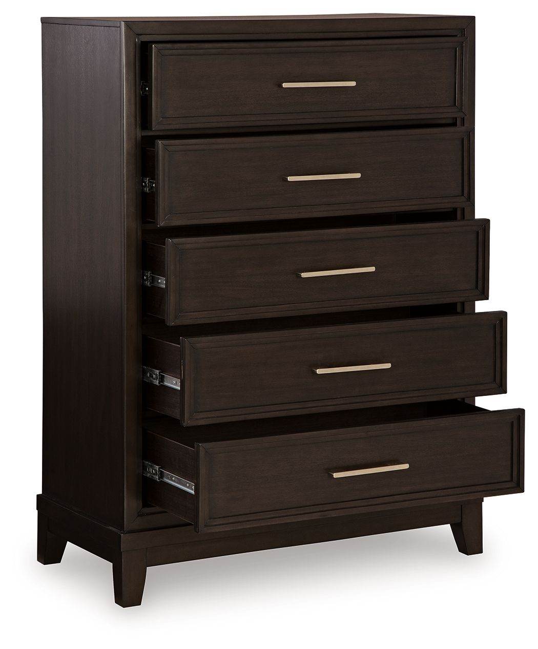 Neymorton - Dark Grayish Brown - Five Drawer Chest - Forward Furniture