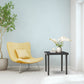 Outdoor Side Table, Patio End Table with Umbrella Hole, Small Coffee Table with Steel Frame for Balcony, Black