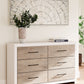 Charbitt - Two-tone - Six Drawer Dresser