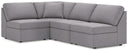 4 Pc. Sectional With 3 Armless Chairs