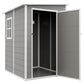 4x5 Lean to Garden Shed with Window Lockable for Garden Tool Storage Grey