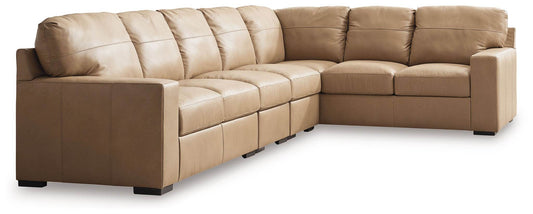 Bandon - Toffee - 4-Piece Sectional With Laf Loveseat - Leather Match - Forward Furniture
