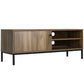 Retro TV Cabinet for TVs up to 50", TV Stand with Compartment and Adjustable Shelf, Media Console with Sliding Door for Living Room, Coffee