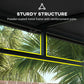 7' x 5' Garden Grill Canopy, BBQ Grill Gazebo Tent with Steel Frame and Hooks, Outdoor Sun Shade, Black