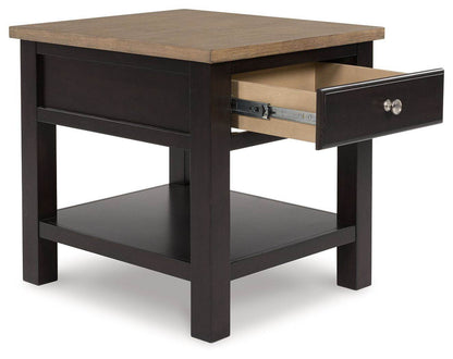 Drazmine - Brown - Rectangular End Table - Forward Furniture