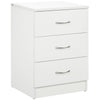 Nightstand with 3 Drawers - White