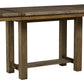 Moriville - Grayish Brown - Rectangular Dining Room Counter Extension Table