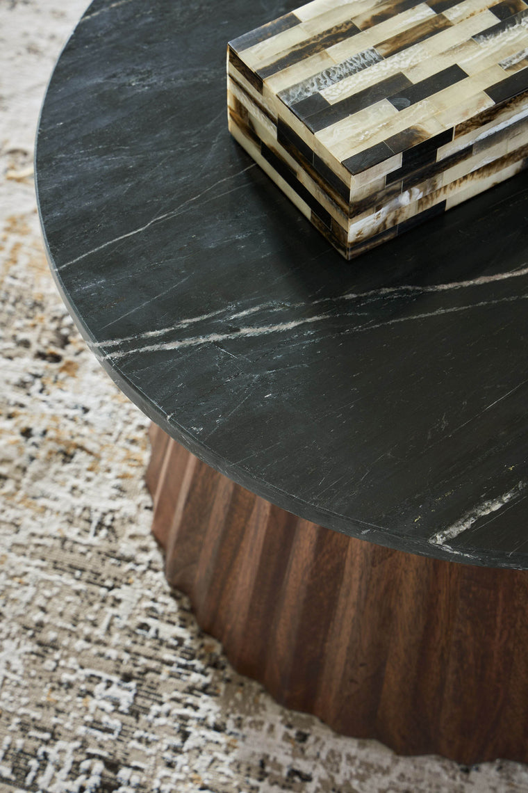 Ceilby - Black / Brown - Accent Cocktail Table - Forward Furniture