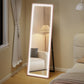 LED Mirror with Dimmable and 3 Colour Lights, 64" x 21" Rectangular Full Body Mirror for Bedroom Living Room, Pink