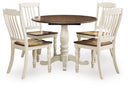 5 Pc. Table, 4 Chairs