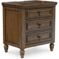 Sturlayne - Brown - Three Drawer Night Stand