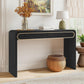 Narrow Entryway Accent Table with Storage Drawers, Wood Console Table Ideal for Living Room, Hallway, 47'' L x 15'' W x 30'' H, Black