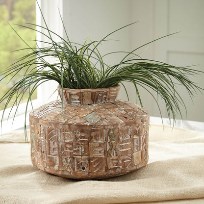 Meltland - Natural / Black - Vase - Square - Forward Furniture