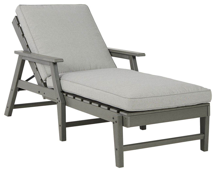Visola - Gray - Chaise Lounge with Cushion - Forward Furniture