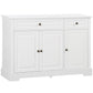 Sideboard Buffet Cabinet with 2 Drawers - White