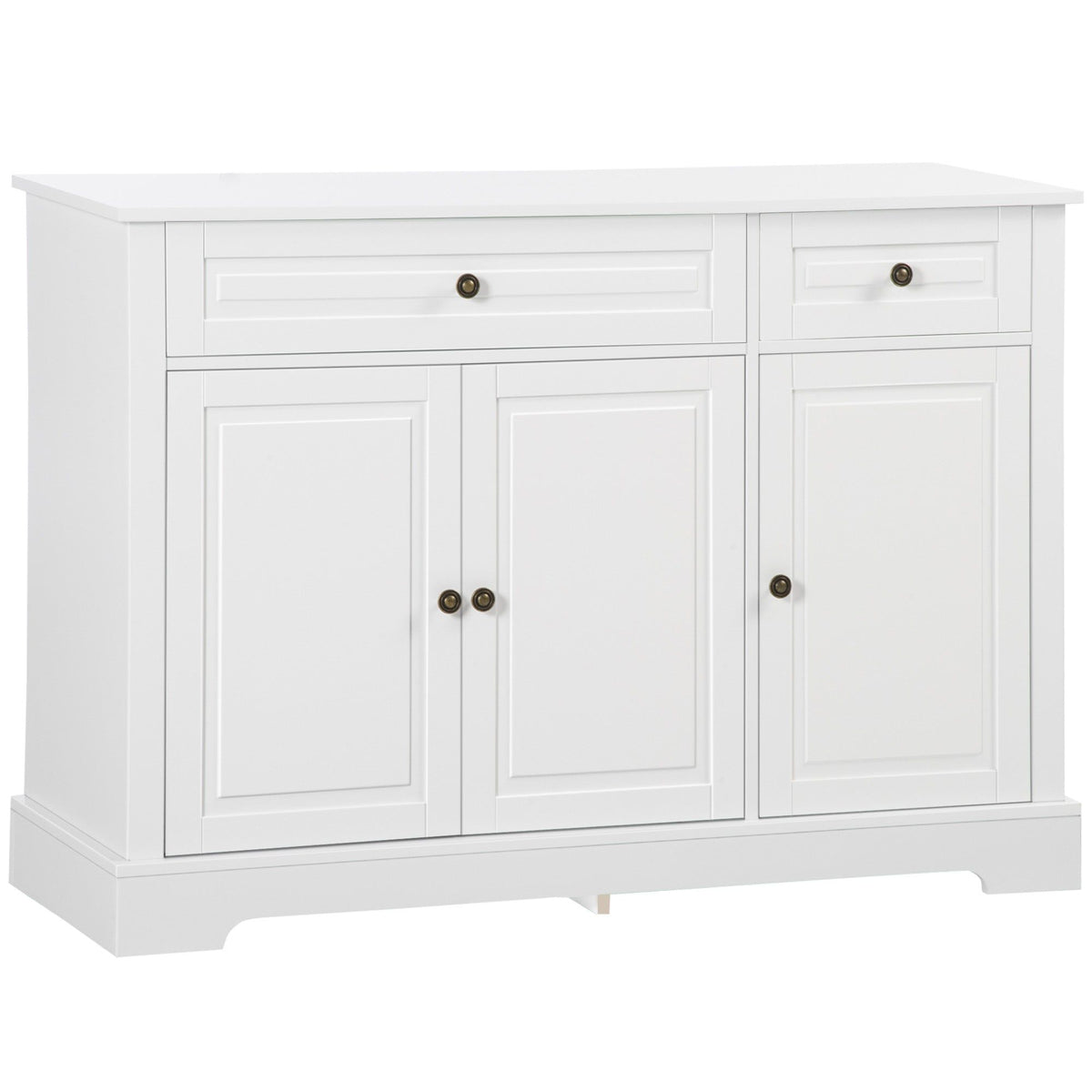 Sideboard Buffet Cabinet with 2 Drawers - White