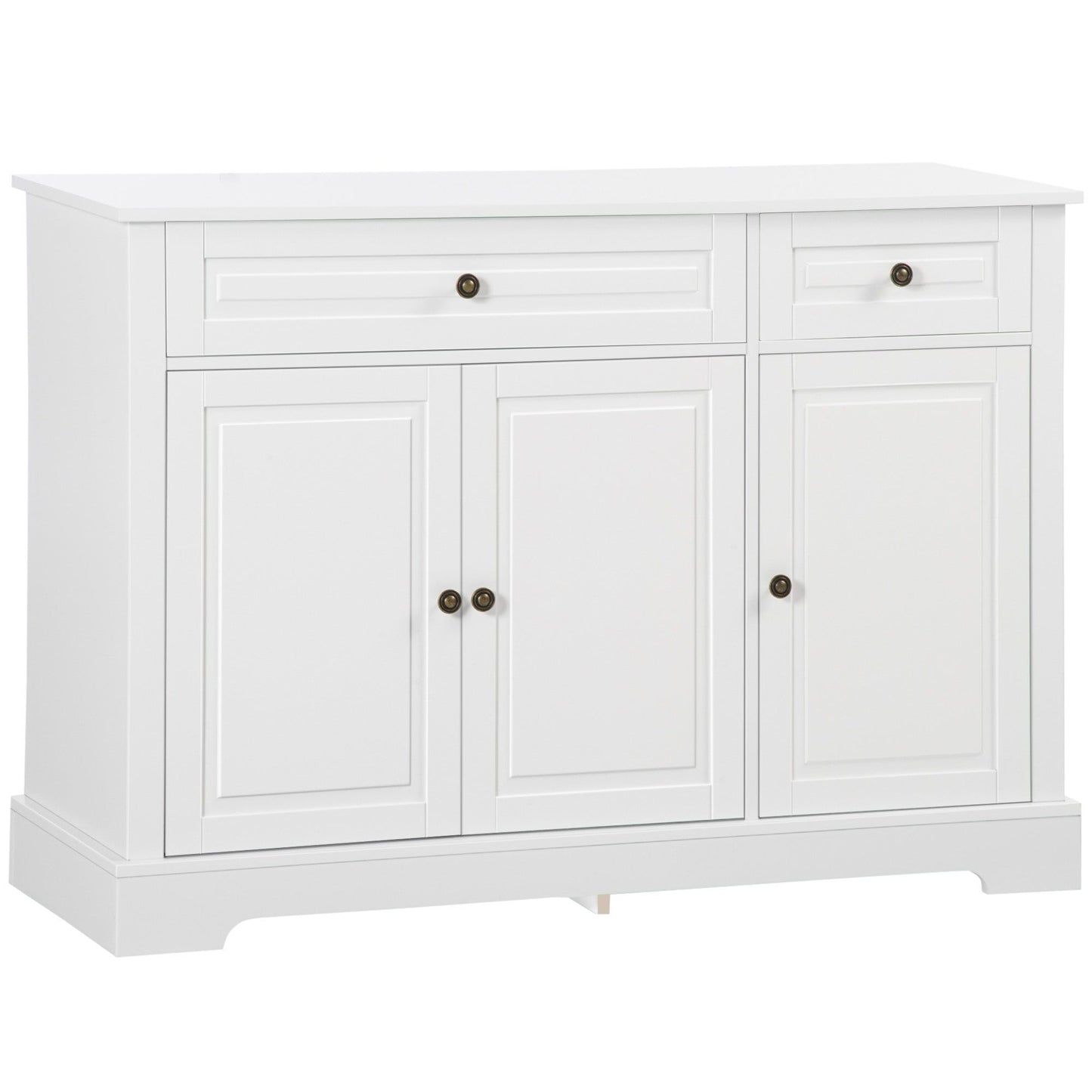 Sideboard Buffet Cabinet with 2 Drawers - White