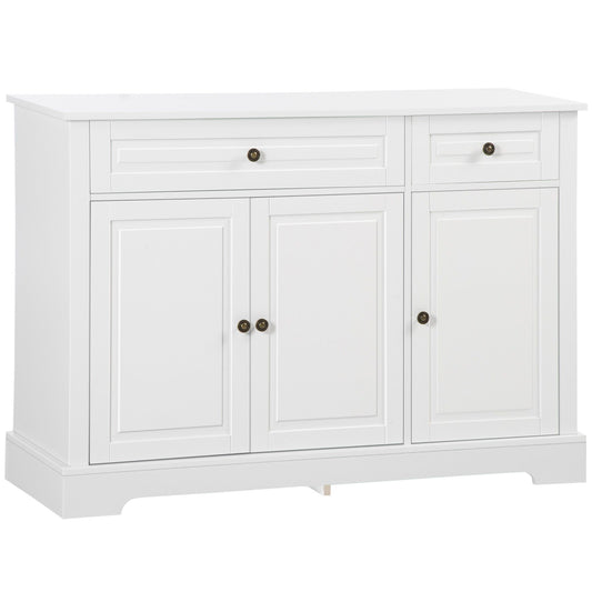 Sideboard Buffet Cabinet with 2 Drawers - White