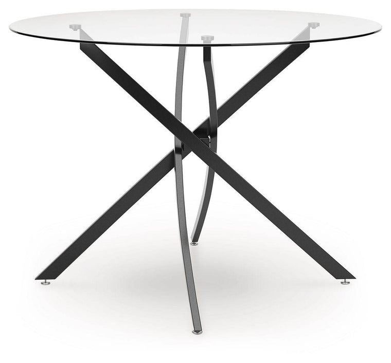 Pharwynn - Black - Round Dining Room Table - Forward Furniture