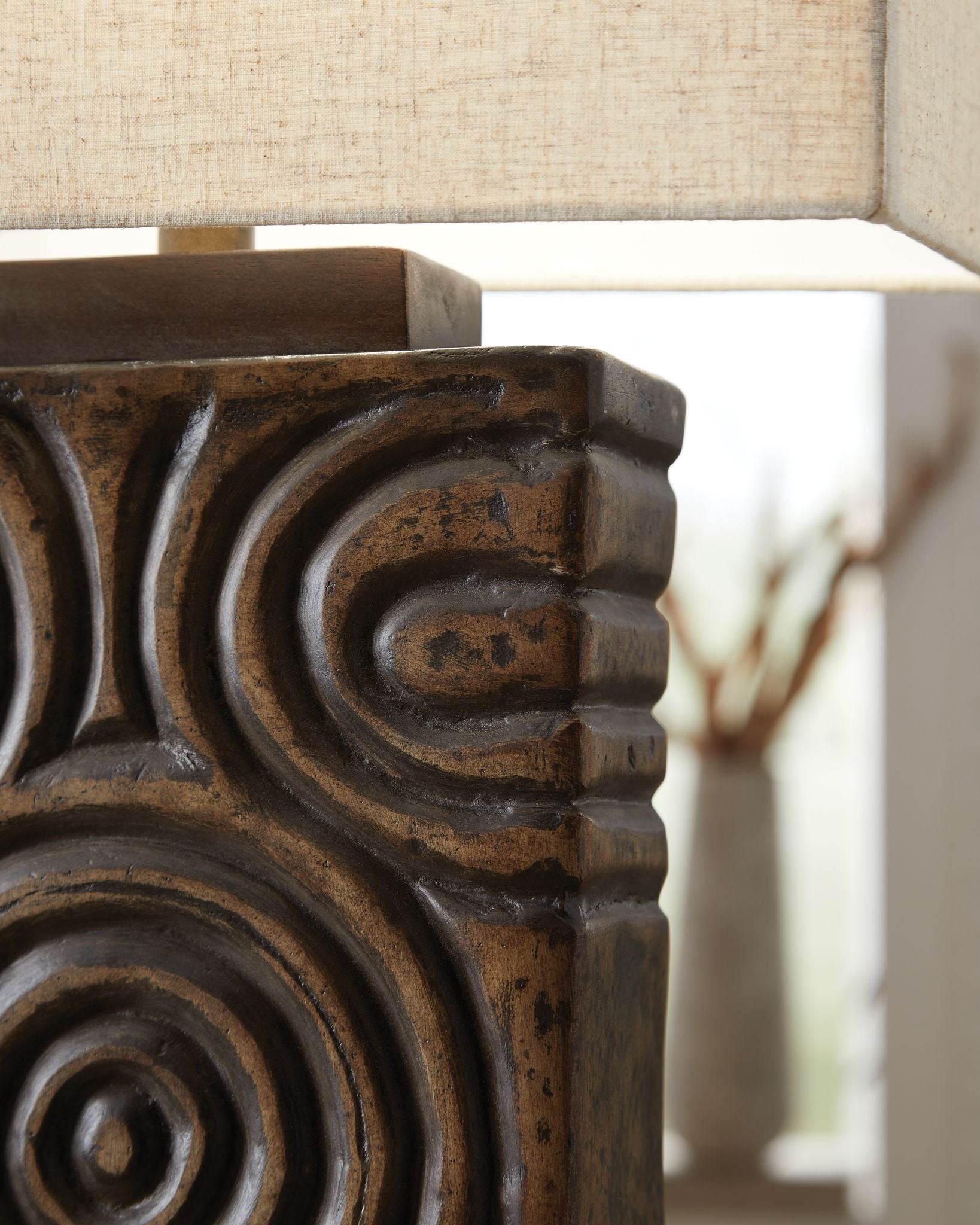 Heathbury - Antique Brown - Paper Table Lamp - Forward Furniture