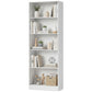 5-Tier Bookcase, Storage Bookshelf with Adjustable Shelves, Display Shelves for Living Room, Home Office, White