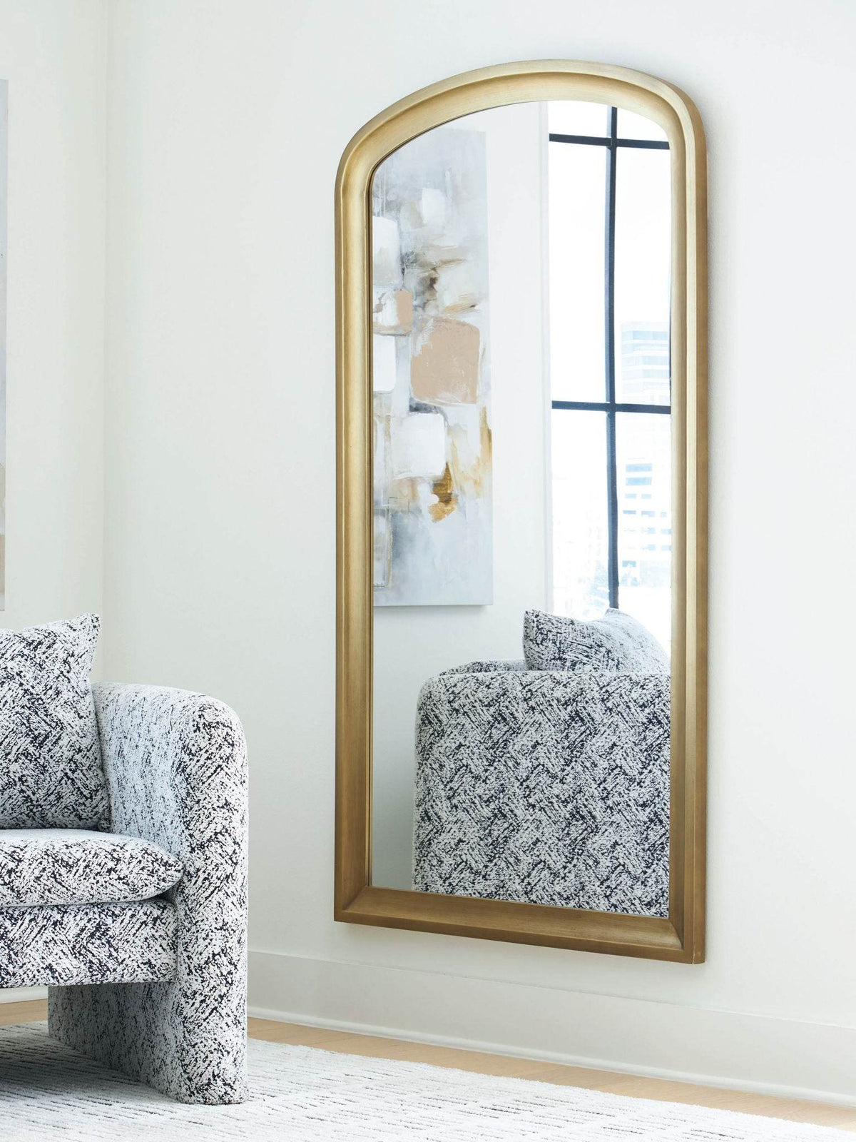 Fintan - Gold Finish - Floor Mirror - Forward Furniture