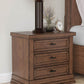 Taffenbrook - Medium Brown - Three Drawer Night Stand - Forward Furniture