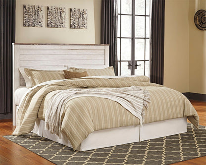 Willowton - King/Cal King Panel Headboard - Whitewash