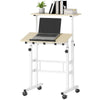 Adjustable Stand Up Desk with Wheels - Natural