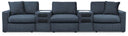 5 Pc. Sectional With 2 Audio Consoles