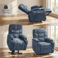 Power Lift Recliner with Massage and Cup Holders - Blue