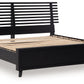 Danziar - King Slat Panel Bed - Black
