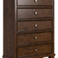 Danabrin - Brown - Five Drawer Chest