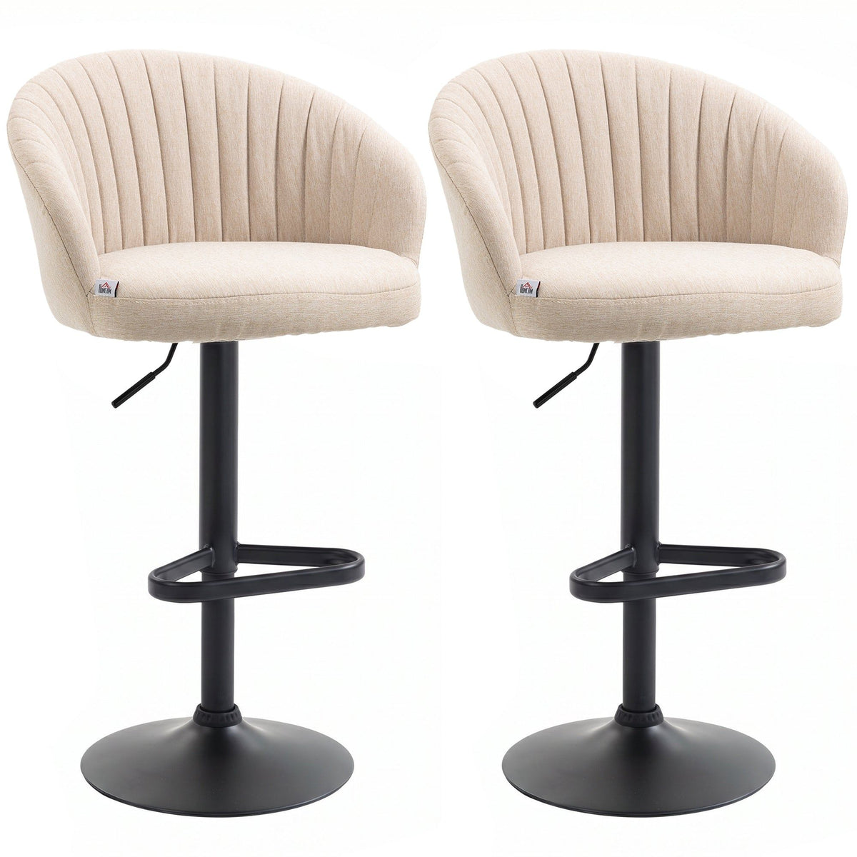 Swivel Counter Height Bar Stools Set of 2 - Beige