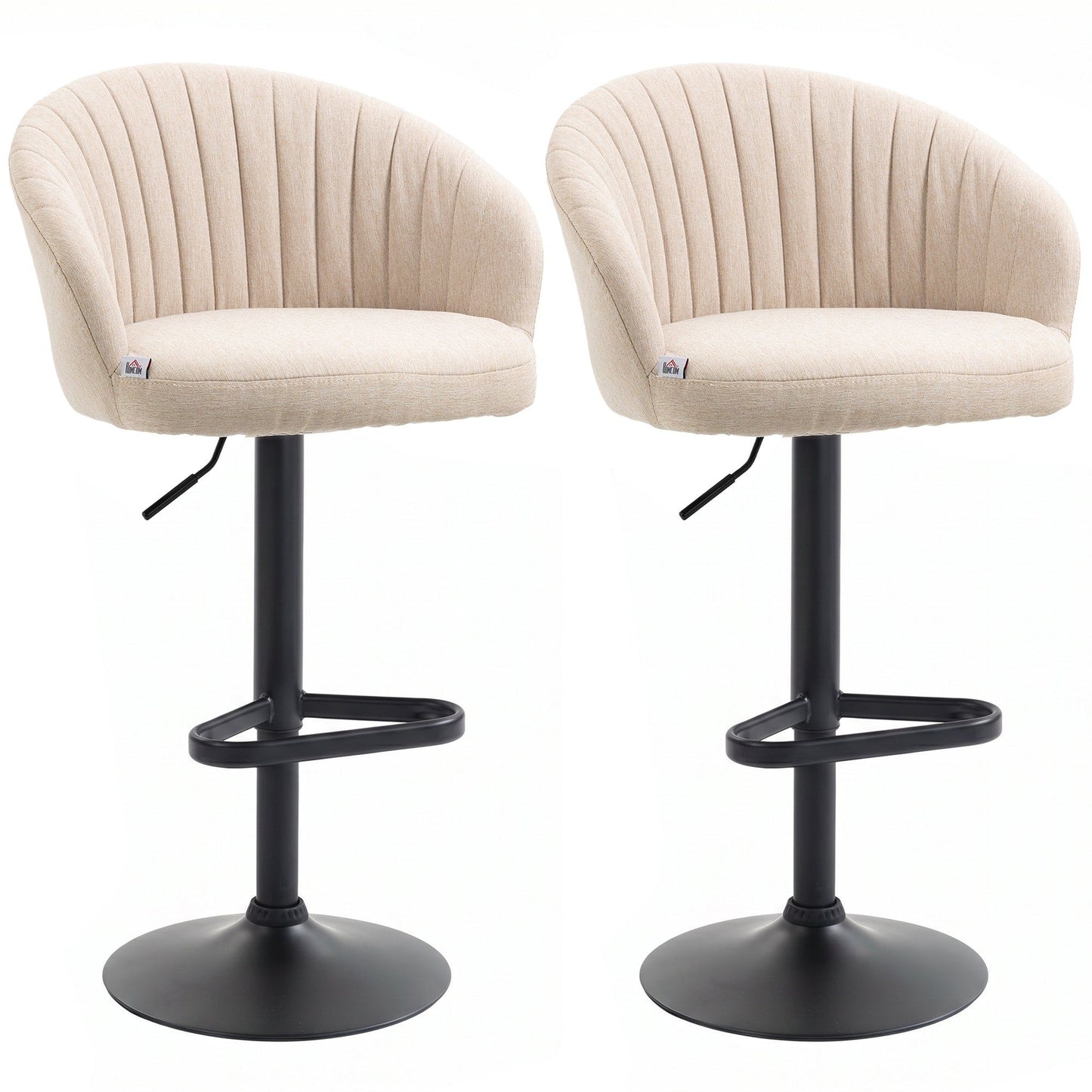 Swivel Counter Height Bar Stools Set of 2 - Beige