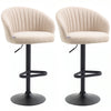 Swivel Counter Height Bar Stools Set of 2 - Beige