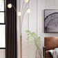 Taliya - Champagne / White - Metal Arc Lamp