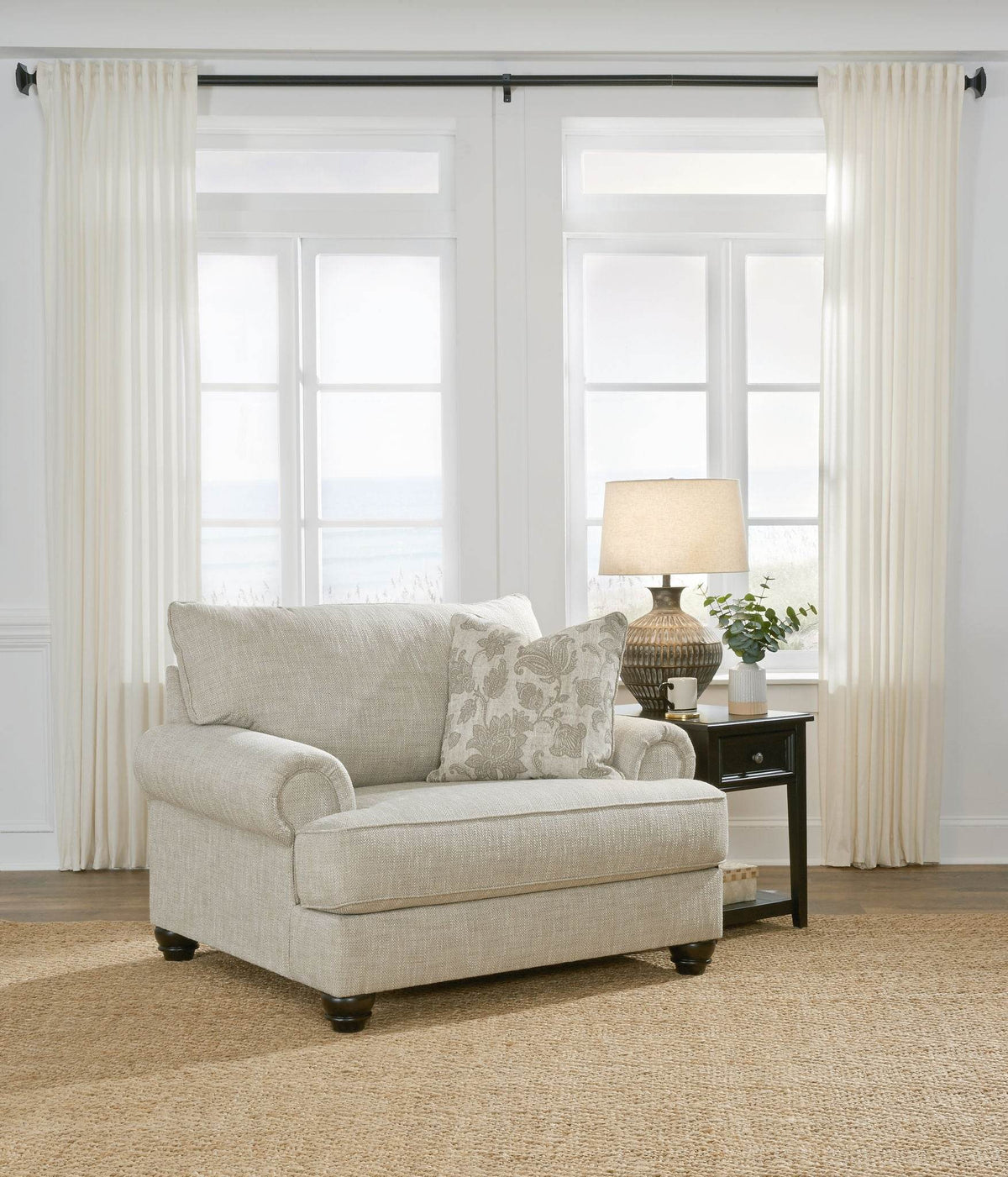 Asanti - Fog - Chair and a Half - Forward Furniture