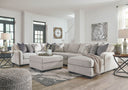 6 Pc. Right Arm Facing Corner Chaise Sectional, Ottoman