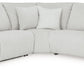 Top Tier - Alloy - 5-Piece Reclining Sectional - Fabric