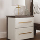 Kendanport - Two Drawer Night Stand - Brown / White