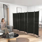 6 Panel Room Divider, 6 Ft Folding Privacy Screen, Portable Freestanding Partition Wall Divider, Charcoal Grey