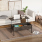 39" Modern Lift Top Coffee Table with Hidden Storage Compartment, Center Table for Living Room, Grey