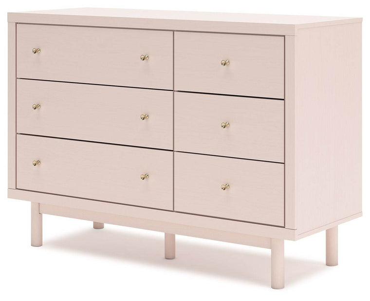 Wistenpine - Blush - Six Drawer Dresser - Forward Furniture
