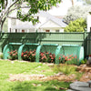 13' x 3.3' x 2.6' Mini Tunnel Greenhouse with PE Cover Garden Green Grow Shed with Steel Frame Zipped Doors, Green