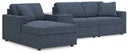 4 Pc. Sectional With Laf Corner Chaise And Storage Console