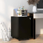 Vertical Steel Filing Cabinet on Wheels, 3-Drawer Lockable File Cabinet with Adjustable Hanging Bar for A4, Legal and Letter Size, for Home Office, Black
