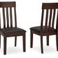 Haddigan - Dining UPH Side Chair (Set of 2) - Dark Brown